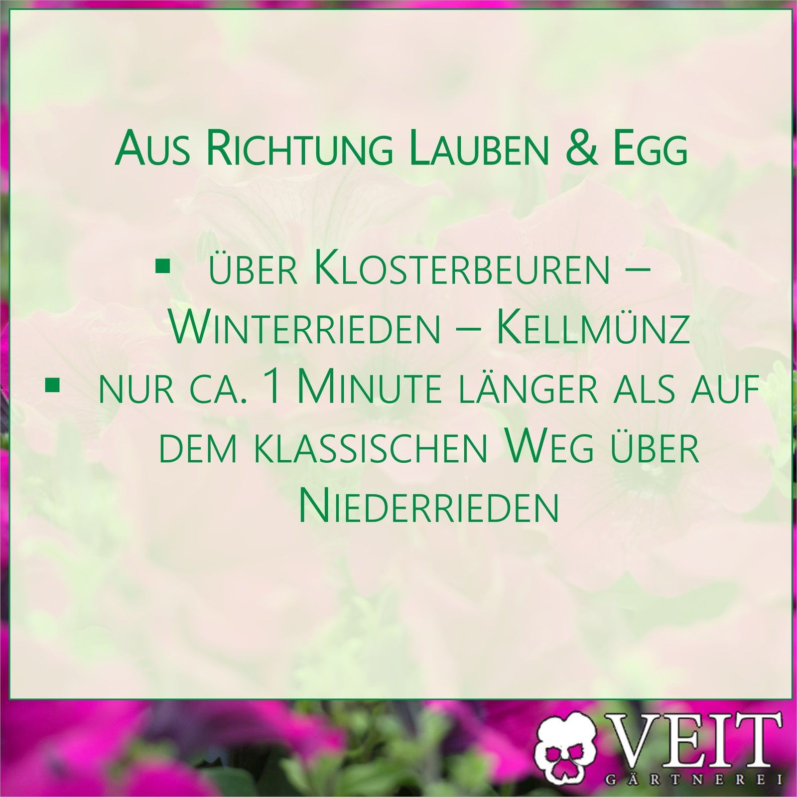 Schnellster Weg nach Pleß von Lauben und Egg